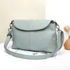 Bolsa transversal e de ombro feminina Marant em couro genuíno, couro bovino de camada superior, bolsa quadrada pequena moderna para o dia a dia, bolsa macia de grande capacidade para mães
