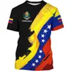 Camiseta casual de manga corta para hombre, transpirable, con cuello redondo, impresa en 3D, transfronteriza europea y americana, 2026