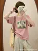 Camiseta de Verano Casual de Moda para Mujer de Algodón con Diseño de Copo de Nieve de Trece Líneas - Directo de Fábrica - En Stock
