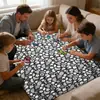 Manta para rabiscar transfronteiriça para colorir DIY para pais, filhos e adultos, manta pintável para interação pais e filhos, manta para pintura DIY