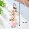 Llavero Colgante Mariposa Cerezo Estilo Coreano Transfronterizo Accesorios de Bolso de Metal Hecho a Mano DIY Aleación Pequeños Adornos Venta al por Mayor
