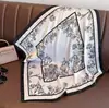 2025 Bolso Estilo Versátil Atado al Cuello 70 Modelos para Mujer Nuevo Pañuelo de Seda Pañuelo Cuadrado Primavera Otoño Estilo Coreano Protección Moda Bufanda para el Cuello Pañuelo Retro