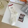 Calcetines de cachorrito lindos de dibujos animados para mujer, estilo fino de verano, adecuados para combinar con zapatos Birkenstock, calcetines de media pantorrilla estilo universitario, calcetines holgados estilo coreano