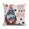 Funda de Almohada Día de la Independencia Americana 2023 Transfronteriza Amazon Artículos para el Hogar Letras Rojas y Azules Funda de Cojín de Poliéster