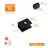 Soporte para placa sándwich de vidrio de aleación de aluminio, soporte para compartimento de armario de vino, clip de fijación para pared de inodoro y baño