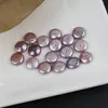 Pérolas Botão Naturais de Água Doce Barrocas com Forte Brilho e Furo Central Produtos Semi-Acabados DIY para Colares e Acessórios de Roupa