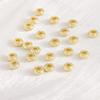 Cuentas Separadoras Relleno de Oro de 14K Nudo de Piña Cuentas Sueltas 3X6Mm Separador de Bobina Hecho a Mano DIY Pulsera Accesorios de Joyería Creativo