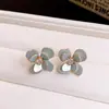 Pendientes de plata de ley S925 estilo coreano de lunares con lazo 2026 nuevos de moda populares versátiles de alta gama hermosos pendientes para mujer