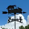 Explosiones Transfronterizas de Amazon Artesanías de Metal Pintura en Aerosol Decoración de Techos Veletas Adornos Arte de Hierro para Exteriores de Patio