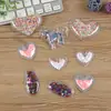 Procesamiento y Personalización de Accesorios para Bolsas de Arena Movediza con Forma de Corazón de PVC, Etiquetas de Lentejuelas Transparentes con Relleno, Etiquetas Inflables, Personalizadas con Imágenes