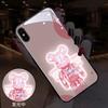 Adecuado para funda de teléfono Apple 14, iPhone 15 Pro, se ilumina en llamada entrante, 16 modelos de pareja, 13 Nuevo modelo de Oso Lego, 17 Dibujos animados
