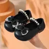Sandalias de Princesa para Niñas Verano Nuevos Zapatos Tipo Gorro para Niños Zapatos de Primavera y Otoño para Bebé Suela Suave Lazo Zapatos de Moda
