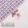 K9 Novo Strass Quadrado Transparente Ultra-Brilhante para Nail Art, Strass Coloridos com Fundo Pontiagudo, Decorações Quadradas Transparentes de Gelo para Nail Art, Adesivos de Unha com Strass