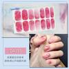 Pegatinas de Uñas Adhesivas Transfronterizas, Manicura Completa, Patrón de Mármol, Adhesivo Fresco Difuminado, Pueden Usar Mujeres Embarazadas 14 Pegatinas