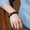 Pulseira de jacarandá masculina contas de buda de ébano jacarandá casal correndo contas prato jogando sândalo literário correndo anel pulseira feminina