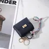 Mini carteira, acessório de bolsa de luxo leve, mini bolsa de platina, chaveiro de carro fofo e criativo, estojo para batom e fones de ouvido