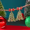 Pendientes de Atmósfera Navideña con Diamantes, Árbol de Navidad, Papá Noel, Hombre de Jengibre, Pendientes Navideños a la Moda, Lindos y Versátiles