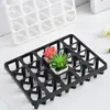 Directo de fábrica 5cm cuenca cuadrada gruesa con soporte de 20 agujeros soporte para maceta de plástico para suculentas estante para flores bandeja fija