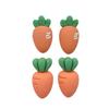 Accesorios de resina de zanahoria diy pegamento crema pegatina para refrigerador horquilla para el cabello cuerda para niños material de accesorios de rábano al por mayor