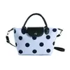 Bolsa Transversal Minimalista de Bolinhas 2026 Verão Nova Moda Bolsa de Ombro de Grande Capacidade Leve Casual Bolsa de Ombro Feminina