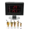 Indicador universal de temperatura del agua y voltaje LCD para carretillas elevadoras modificadas, excavadoras, camiones y maquinaria agrícola, 12V/24V, con pantalla digital