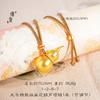 Jin Yan Lin Er mismo estilo arenas antiguas filigrana de oro calabaza colgante collar suéter cadena Fulu colgante parejas seguras