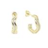Pendientes Populares Europeos y Americanos de Nuevo Circonio Ondulado con Pendientes de Diamantes Pendientes Simples de Moda Elegantes para Mujer Pendientes Estilo Ins