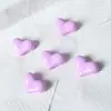 Corazón de Trasero DIY Agujero Vertical Accesorios de Cuentas Sueltas Corazón Colorido Corazón de Durazno Cadena para Teléfono Móvil Llavero Material para Cortina de Cuentas