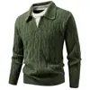 Novo suéter de malha masculino outono e inverno, falso duas peças, com gola virada, espessado, moderno, estiloso, solto, camisa básica casual para homens