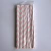 Canudo de papel descartável bronzeador, arranjo de canudo para festa de aniversário, suprimentos decorativos, canudo de papel, 25 pacotes por pacote