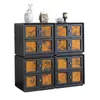 Gabinete modular de combinación de gabinete con cajones Xiangyunsha estilo medieval, mueble de TV estilo chino nuevo, mesita de noche, gabinete Carmen retro clásico