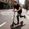 Patinete de Dos Ruedas para Adultos Transfronterizo, Conveniente y Plegable, Herramienta de Ocio y Transporte al Aire Libre