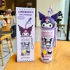Termo de Paja Kuromi Sanrio para Niños, Taza de Agua Portátil con Popote para Niñas, Estudiantes de Primaria para Ir a la Escuela