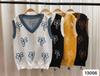 Nueva Colección Primavera Temprana 2025 Chaleco de Punto Corto Suelto Lindo para Mujer, Estilo Fresco Pequeño, para Usar en Capas, Cuello en V