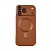 Adecuado para carcasa de teléfono magnética Apple 18 Pro, película para lente iPhone 17 con tacto suave mate, carcasa suave de TPU anticaídas de cobertura total