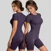 Traje Deportivo Juyitang de Color Sólido, Ajustado, de Cintura Alta, Levanta Glúteos, para Correr, Yoga, Deporte, para Mujer
