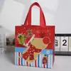 Sacos de Presente Série de Natal do Fabricante Tecido Não Tecido Sacos de Presente de Aniversário para Jardim de Infância Sacos de Presente de Natal Dopamina