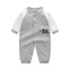 Mameluco de bebé niño con uniforme de béisbol, ropa para bebé de 0 a 1 año, primavera y verano, algodón, mameluco de manga larga, mameluco de primavera