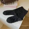 Nuevos Calcetines 2025 para Mujer Otoño e Invierno Calcetines de Lana Gruesos Retro Calcetines para Mujer de Media Pantorrilla con Puntos Pequeños
