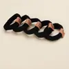 Al por mayor En stock Rayas Horizontales Moda Lindo Oso Gomas para el Cabello Alta Elasticidad Bandas para el Cabello Accesorios para el Cabello de Mujer