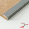 Tiras Adhesivas de PVC para Bordes de Piso de Madera, Tiras de Umbral, Tiras de Cierre de Ángulo Recto Grandes en Forma de 7, Tiras de Borde para Armarios