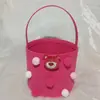 Bolsa de Feltro Balde de Armazenamento de Feltro Lua Cheia do Bebê Celebridade da Internet Caixa de Presente Doce Cesta de Feltro Desenho Animado