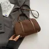 Bolsa Almohada 2025 Bolso Bandolera Exterior Individual para Mujer Otoño e Invierno Boston Viajero Nuevo Bolso de Hombro Único para la Axila Moda Versión Coreana