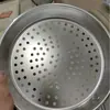 Bandeja Perforada para Pastel No Magnética, Rejilla Espesada de Acero Inoxidable Multiusos para Vaporera, Bandeja Perforada para Pastel, Huevos al Vapor, Carne al Vapor, Bandeja para Cocinar al Vapor