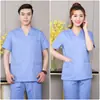 Ropa de Lavado de Manos para Quirófano Ropa de Trabajo de Doctor de Manga Corta para Hombre Manga Larga Ropa de Verano Dental Ropa para Cepillado de Manos Traje de Enfermera Mujer