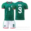 Conjunto de Camisa da Copa do Mundo de 2026 México Nº. 9 Raul 11 Jimenez Não. 14 Uniformes de Futebol Infantis e Adultos