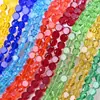 Contas Soltas de Vidro de Cristal Redondas Multifacetadas Premium 468mm, Brancas e Coloridas, Acessórios Artesanais para Miçangas DIY