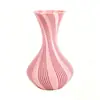 Vaso artístico criativo com textura espiral, disponível em várias cores, para decoração suave de mesa em casa e arranjo de flores secas