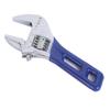 Llave ajustable de extremo abierto grande con mango corto, llave multifuncional para alcantarillado y baño, llave portátil recubierta de goma que ahorra mano de obra