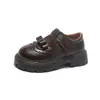 Zapatos para Niñas Zapatos de Princesa para Niños 2026 Nuevo Estilo Zapatos Mary Jane de Otoño para Niñas Planos Casuales Zapatos Pequeños de Cuero Negros